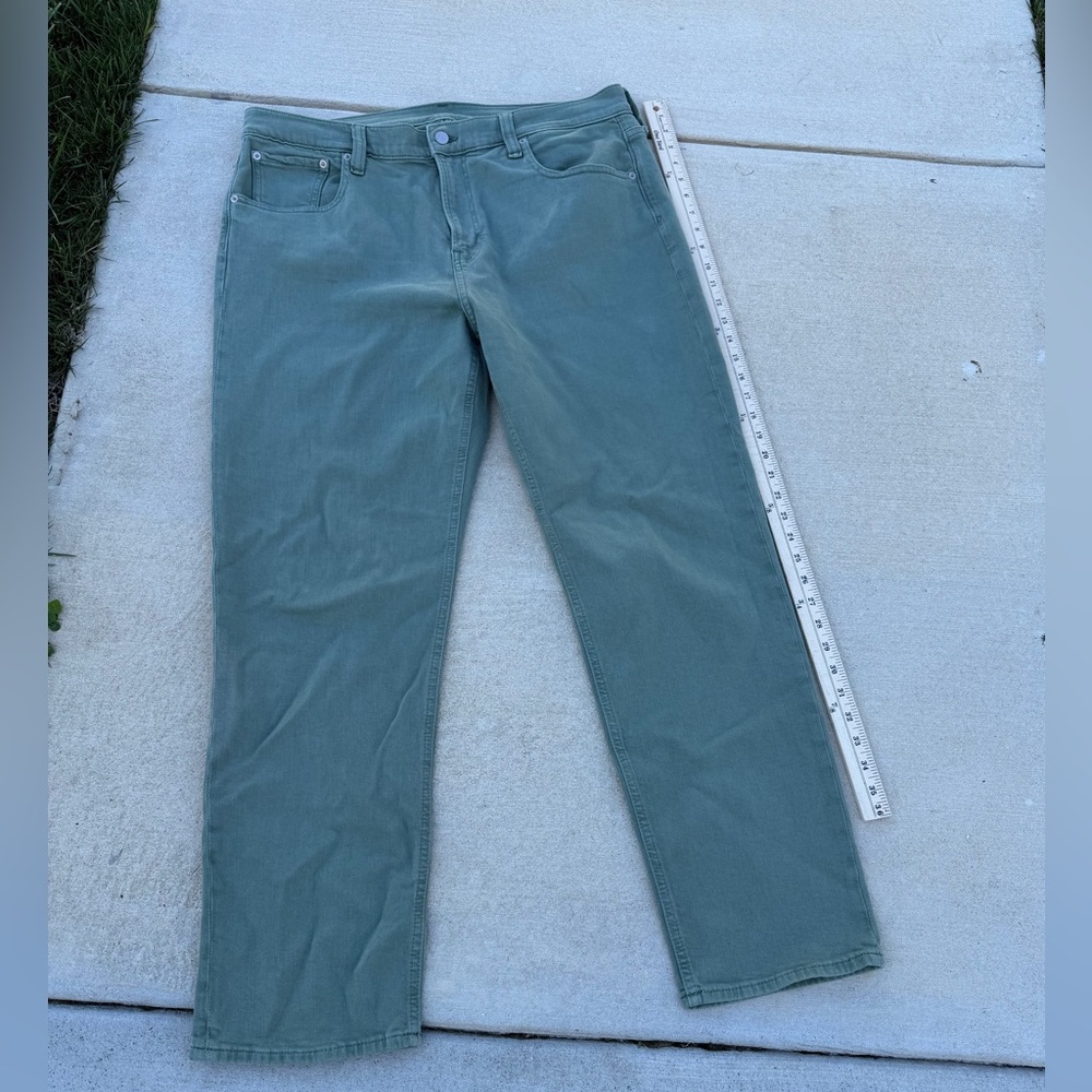 Gap High Rise Green Jeans 18Regular 90’s Straight